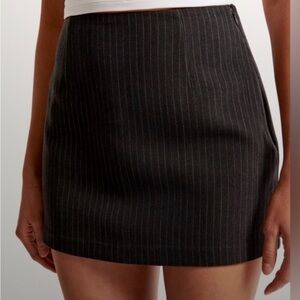 Abercrombie Scarlett Pinstripe Mini Skort